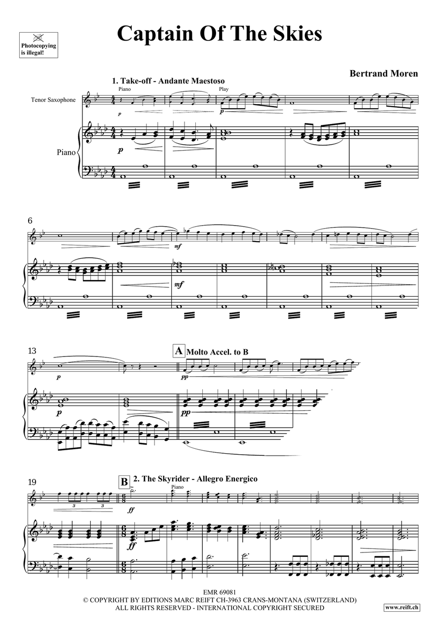 Captain Of The Skies Captain Of The Skies Tenor Saxophone scores gallery preview page 5