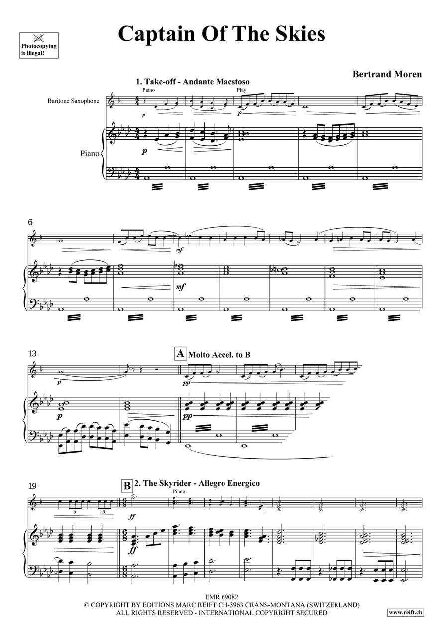 Captain Of The Skies Captain Of The Skies Baritone Saxophone scores gallery preview page 5
