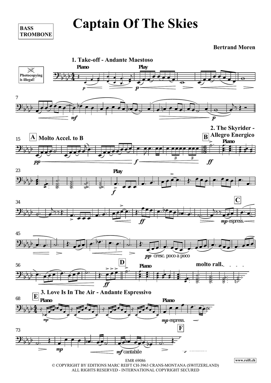 Captain Of The Skies Captain Of The Skies Bass Trombone scores gallery preview page 4
