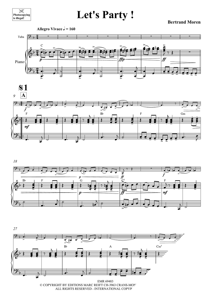 Let's Party ! Let's Party ! Tuba scores gallery preview page 4