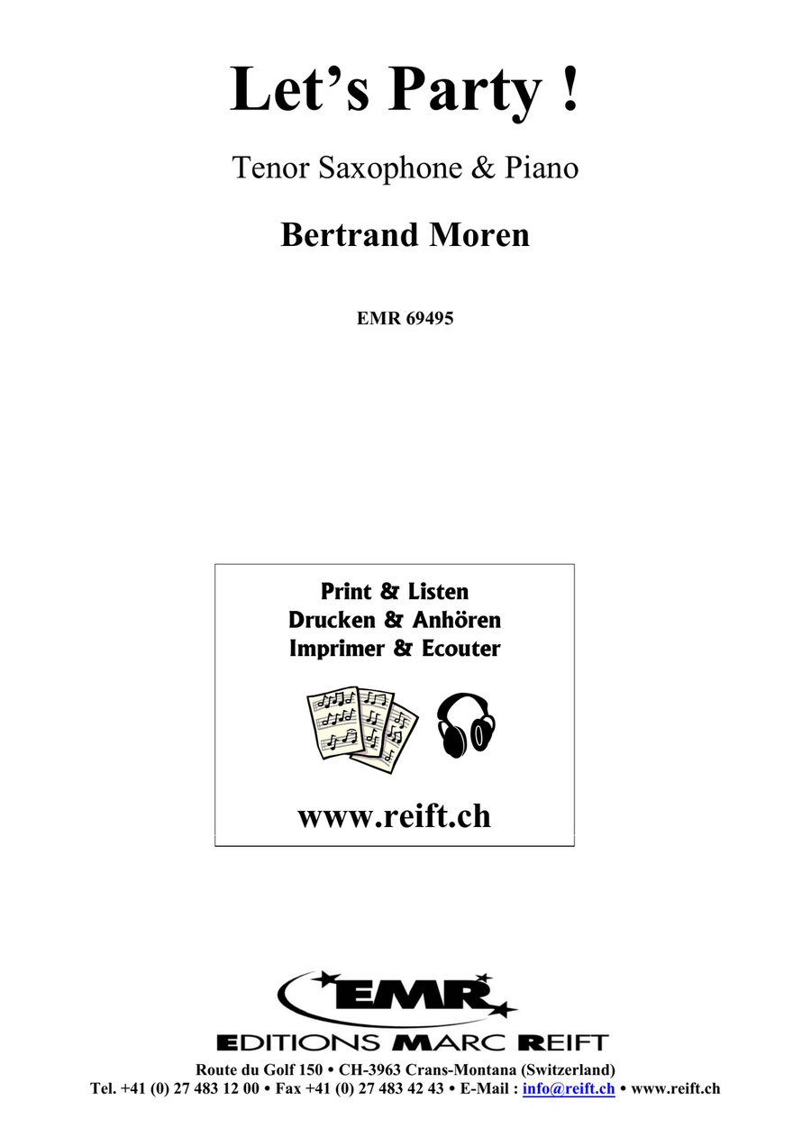 Let's Party ! Let's Party ! Tenor Saxophone scores gallery preview page 2