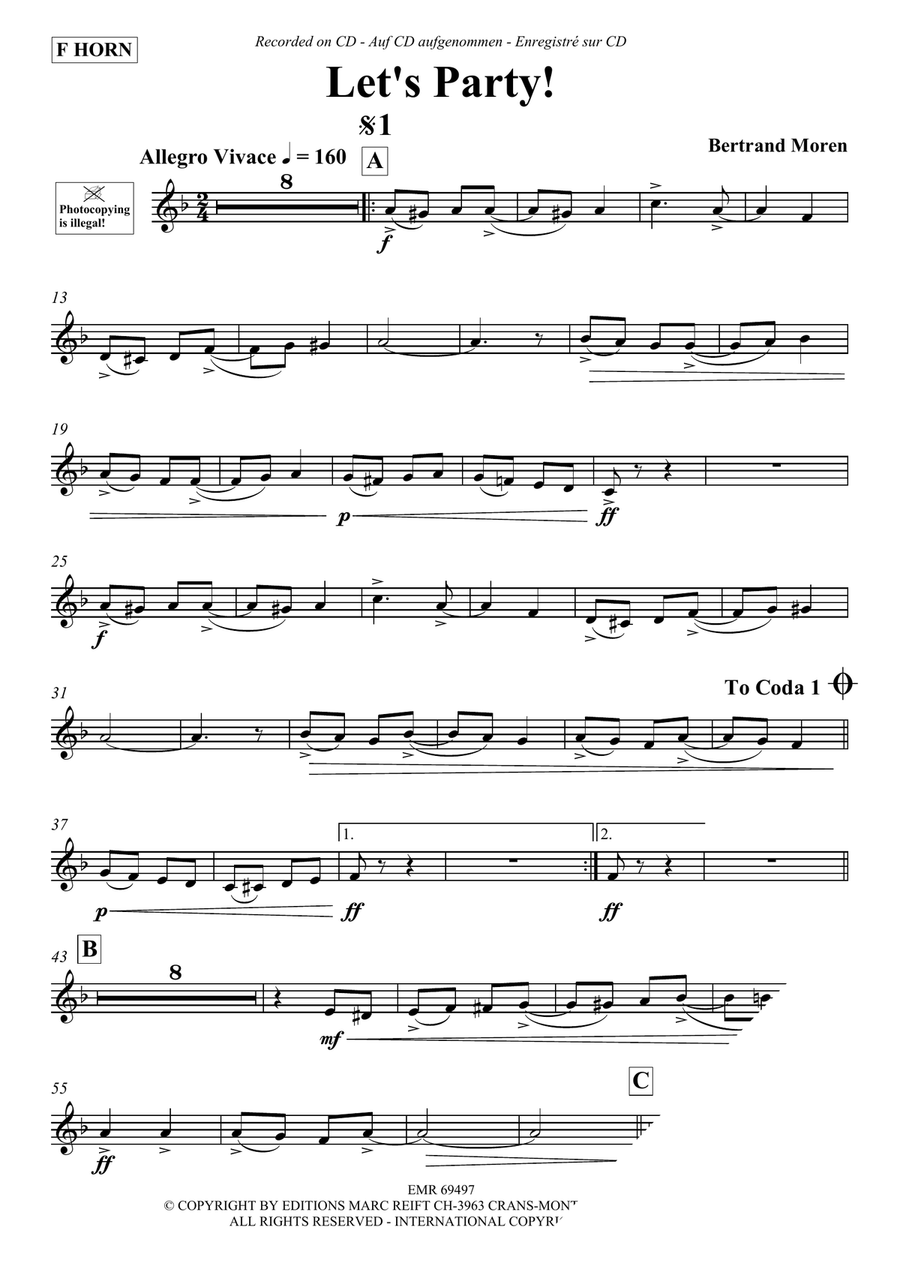 Let's Party ! Let's Party ! Horn scores gallery preview page 3