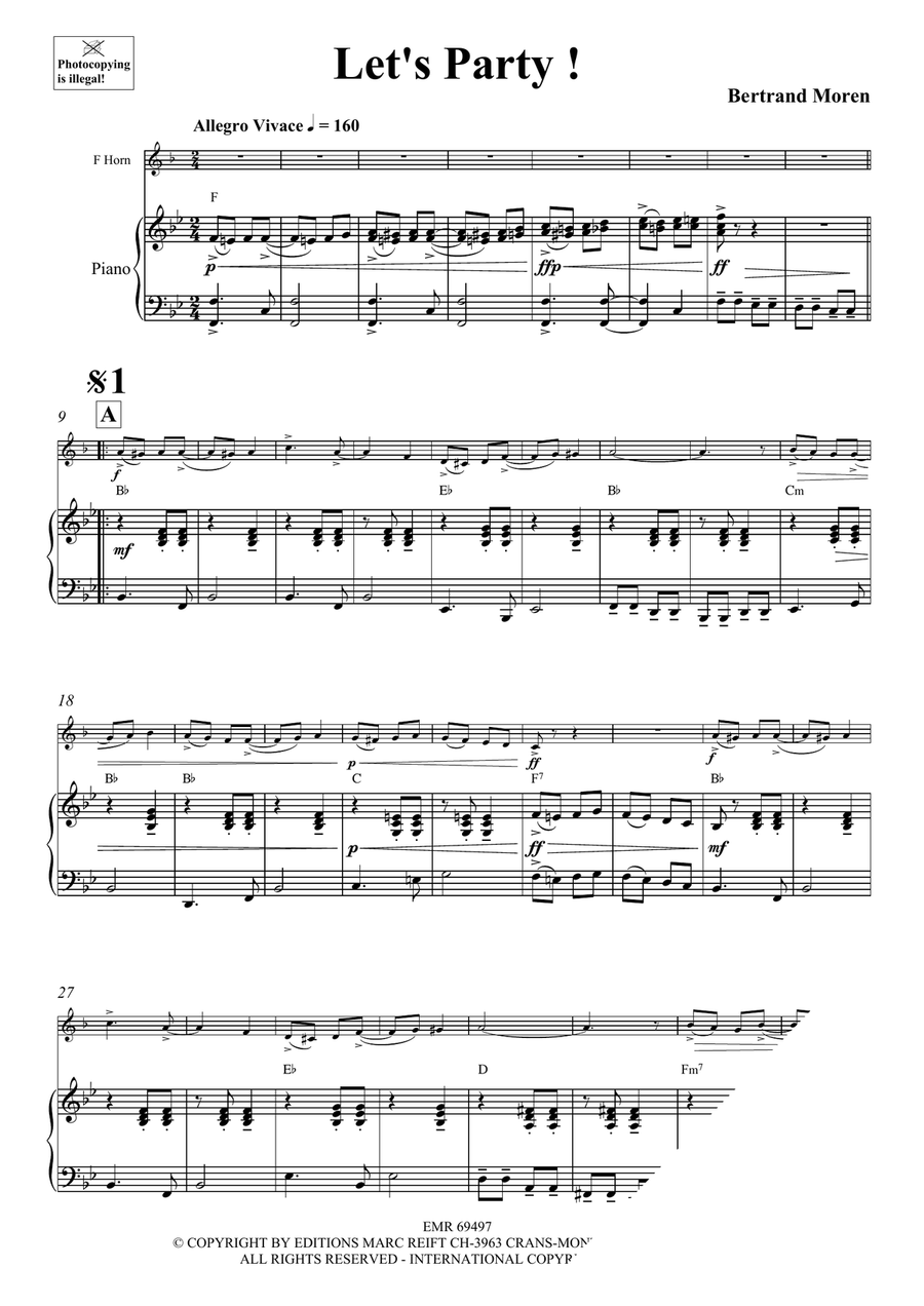 Let's Party ! Let's Party ! Horn scores gallery preview page 4