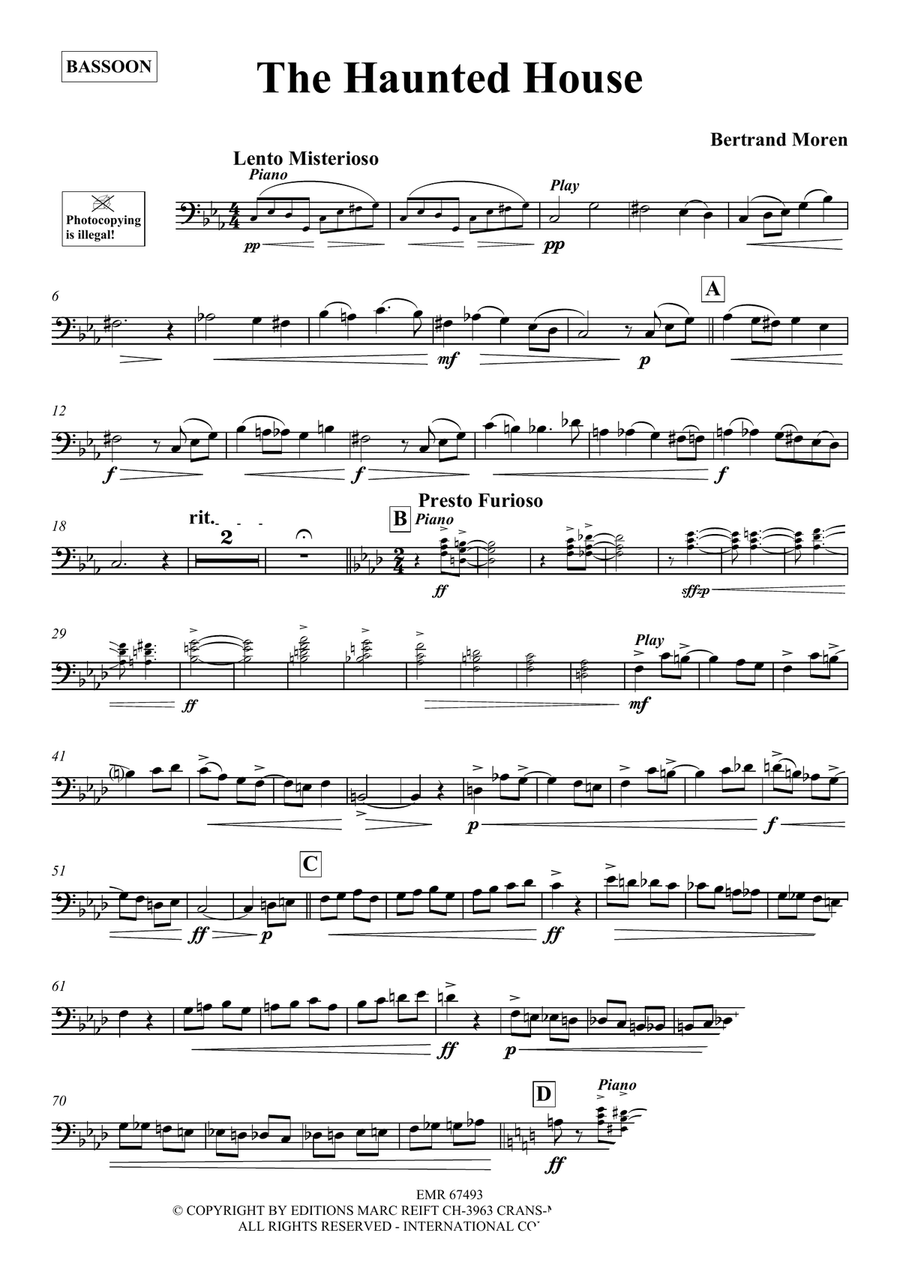 The Haunted House The Haunted House Bassoon Solo scores gallery preview page 3