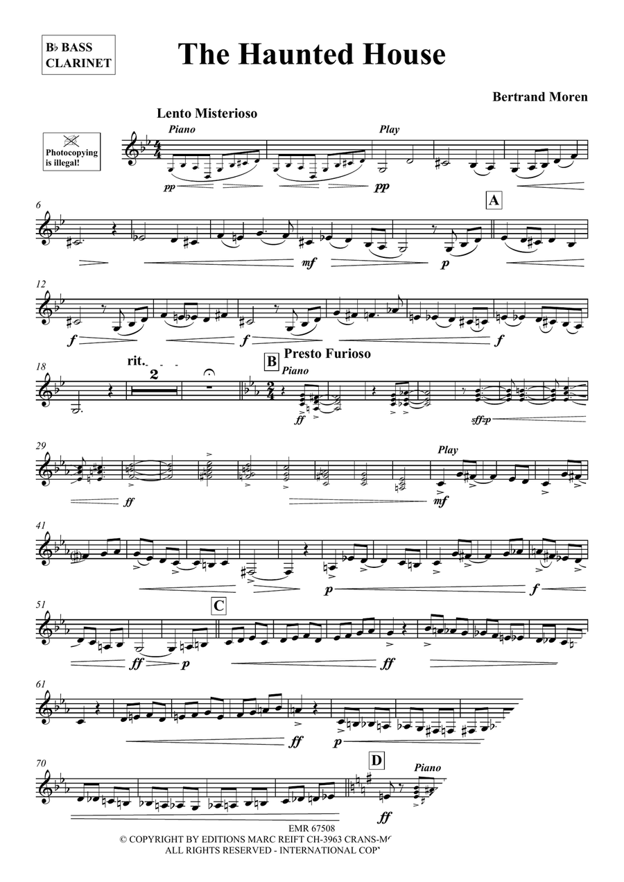 The Haunted House The Haunted House Bass Clarinet scores gallery preview page 3