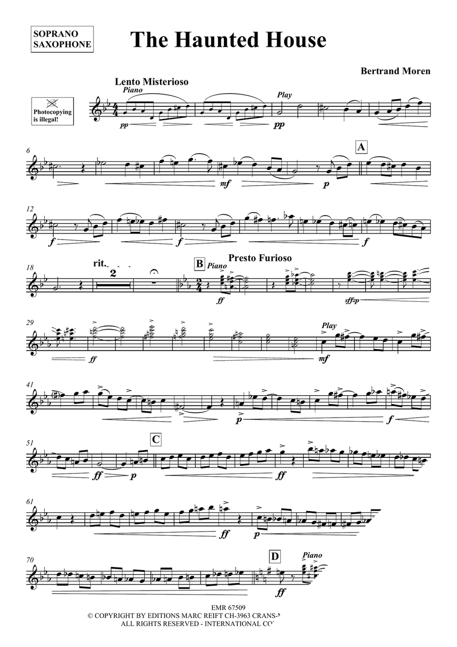 The Haunted House The Haunted House Soprano Saxophone scores gallery preview page 3