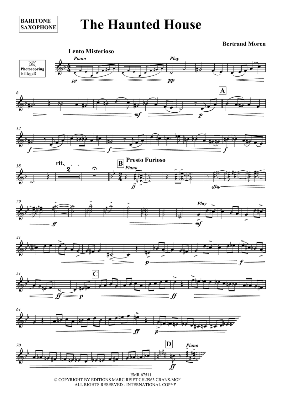 The Haunted House The Haunted House Baritone Saxophone scores gallery preview page 3