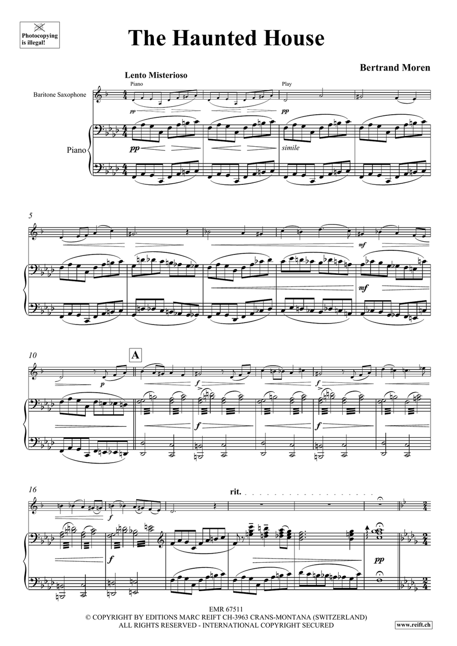 The Haunted House The Haunted House Baritone Saxophone scores gallery preview page 4