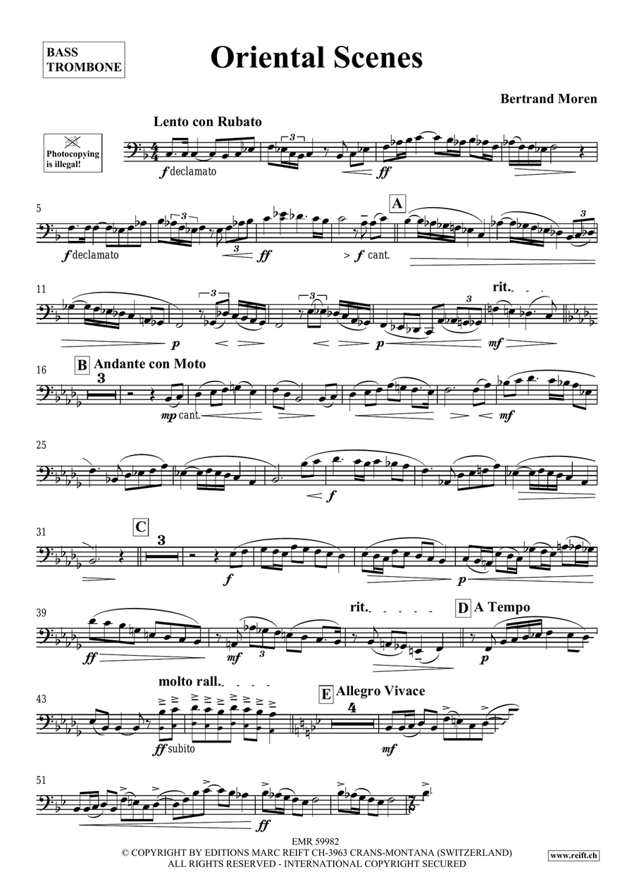 Oriental Scenes Oriental Scenes Bass Trombone scores gallery preview page 4