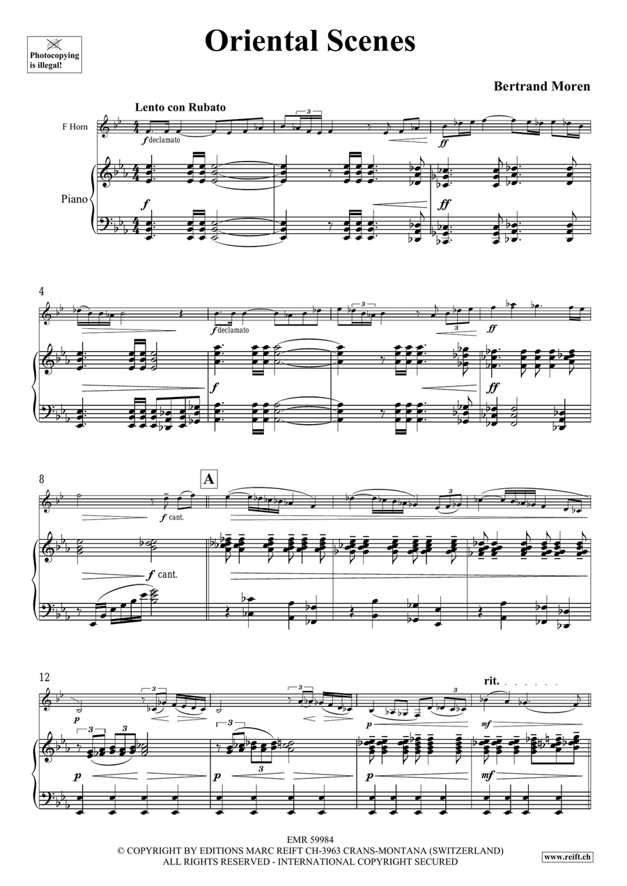 Oriental Scenes by Bertrand Moren Horn - Sheet Music page 5