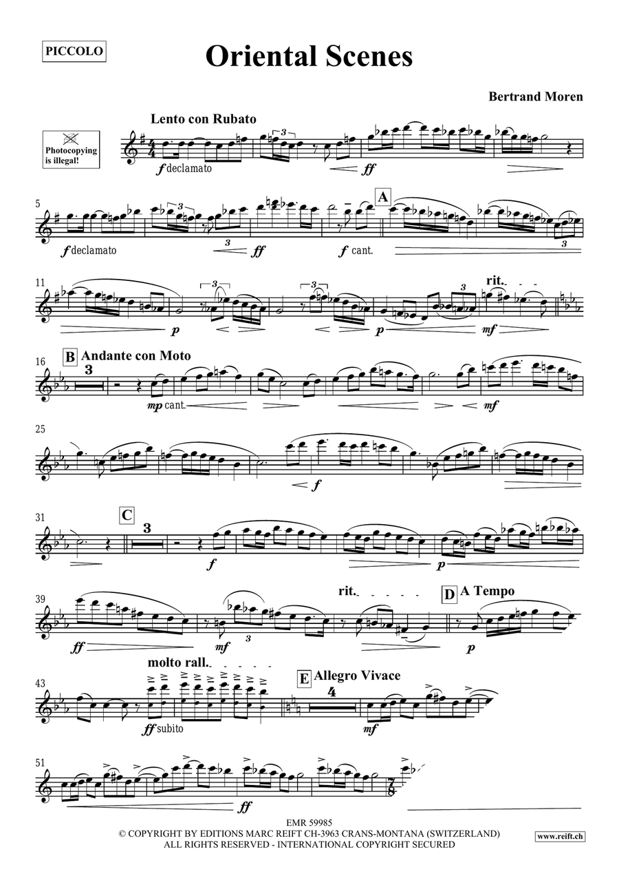 Oriental Scenes Oriental Scenes Piccolo scores gallery preview page 4