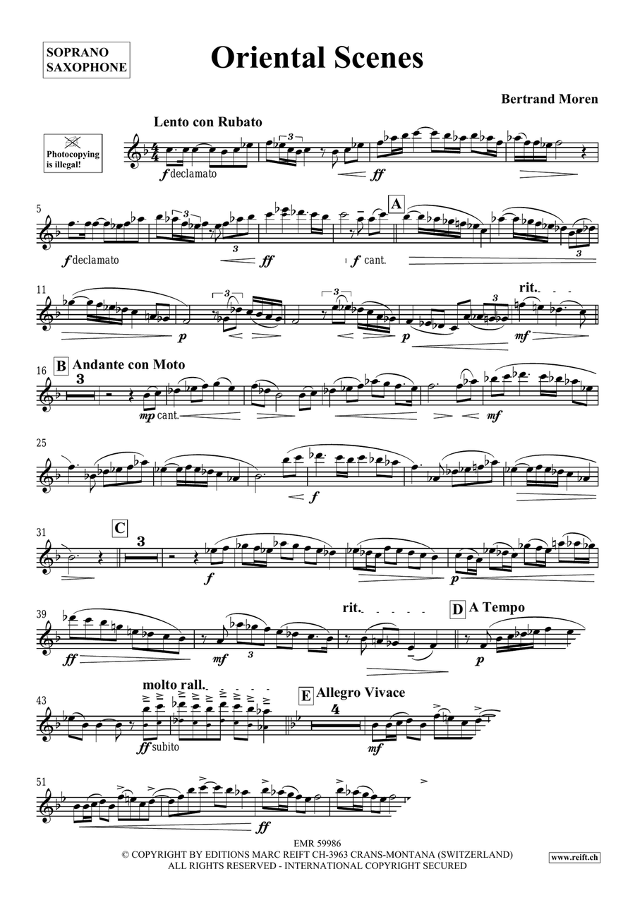 Oriental Scenes Oriental Scenes Soprano Saxophone scores gallery preview page 4