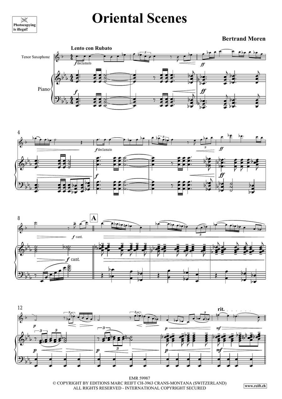 Oriental Scenes Oriental Scenes Tenor Saxophone scores gallery preview page 5