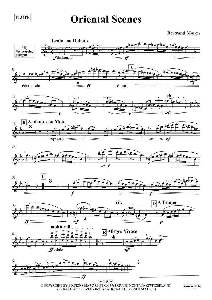 Oriental Scenes Oriental Scenes Flute Solo scores gallery preview page 4
