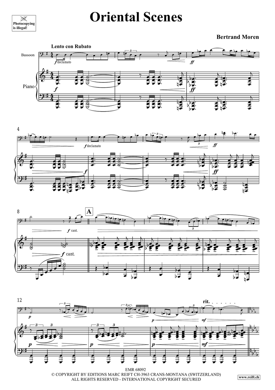 Oriental Scenes Oriental Scenes Bassoon Solo scores gallery preview page 5