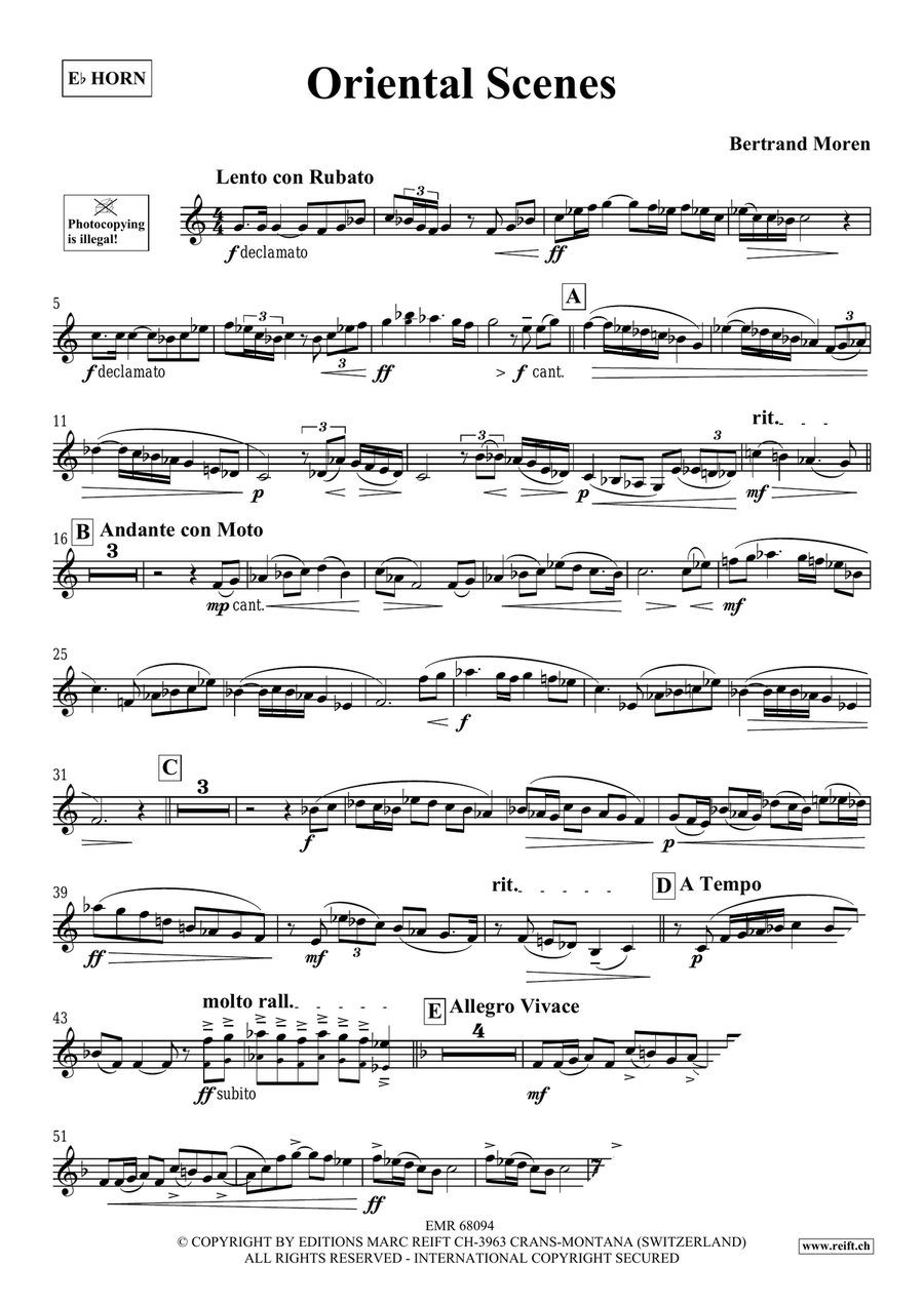 Oriental Scenes Oriental Scenes Horn scores gallery preview page 4