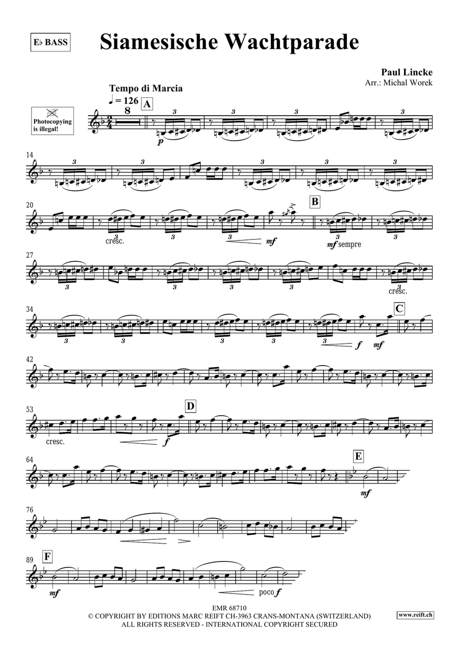 Siamesische Wachtparade Siamesische Wachtparade Voice Solo scores gallery preview page 3