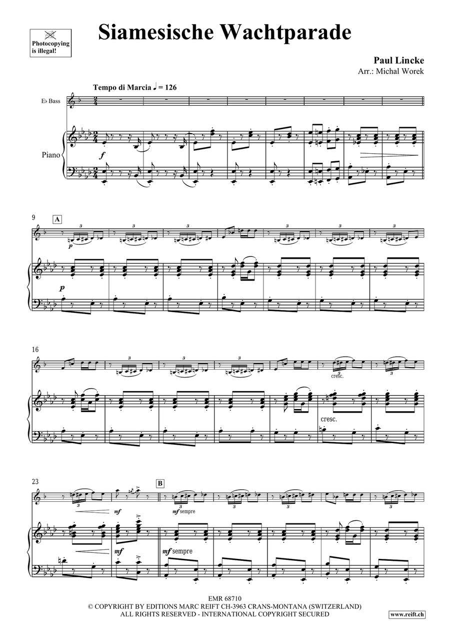 Siamesische Wachtparade Siamesische Wachtparade Voice Solo scores gallery preview page 4
