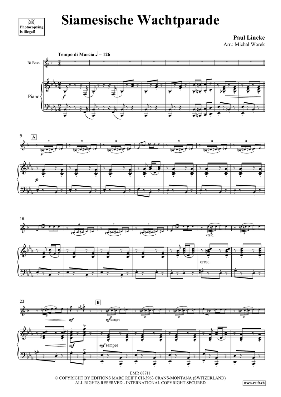 Siamesische Wachtparade Voice Solo scores gallery preview page 4