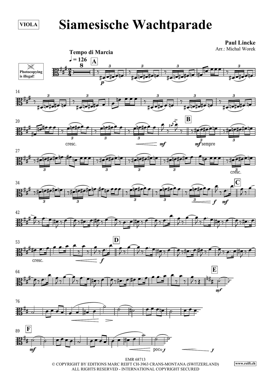 Siamesische Wachtparade Siamesische Wachtparade Piano Accompaniment scores gallery preview page 3