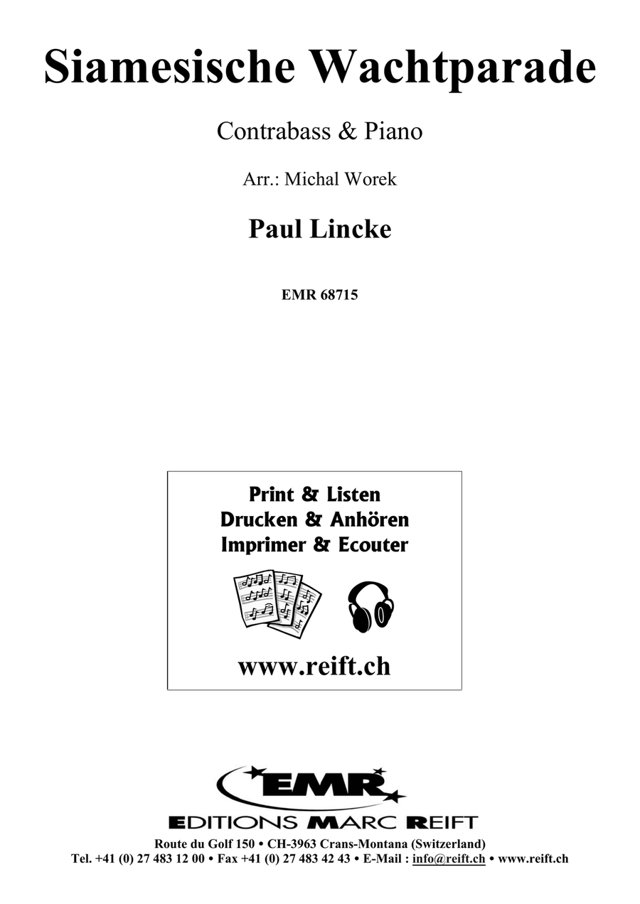 Siamesische Wachtparade Siamesische Wachtparade Double Bass scores gallery preview page 2