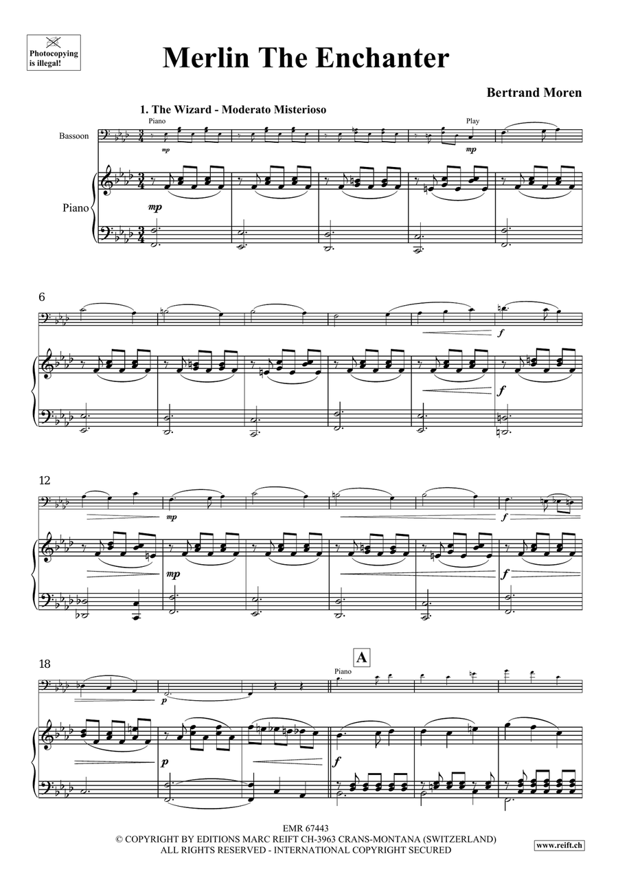 Merlin The Enchanter Merlin The Enchanter Bassoon Solo scores gallery preview page 5