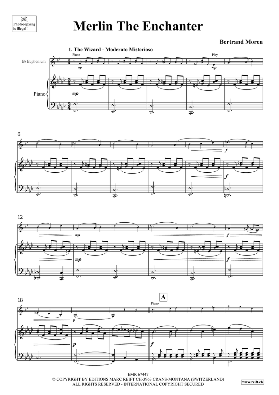 Merlin The Enchanter Merlin The Enchanter Euphonium scores gallery preview page 5