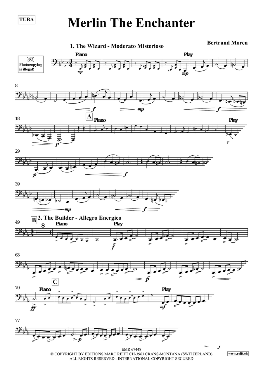 Merlin The Enchanter Merlin The Enchanter Tuba scores gallery preview page 4