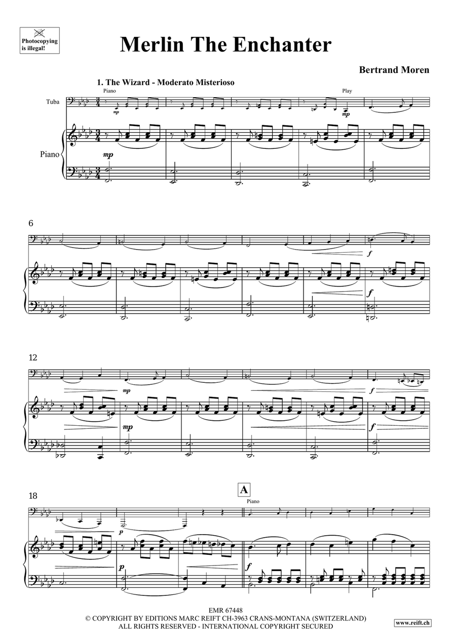 Merlin The Enchanter Merlin The Enchanter Tuba scores gallery preview page 5