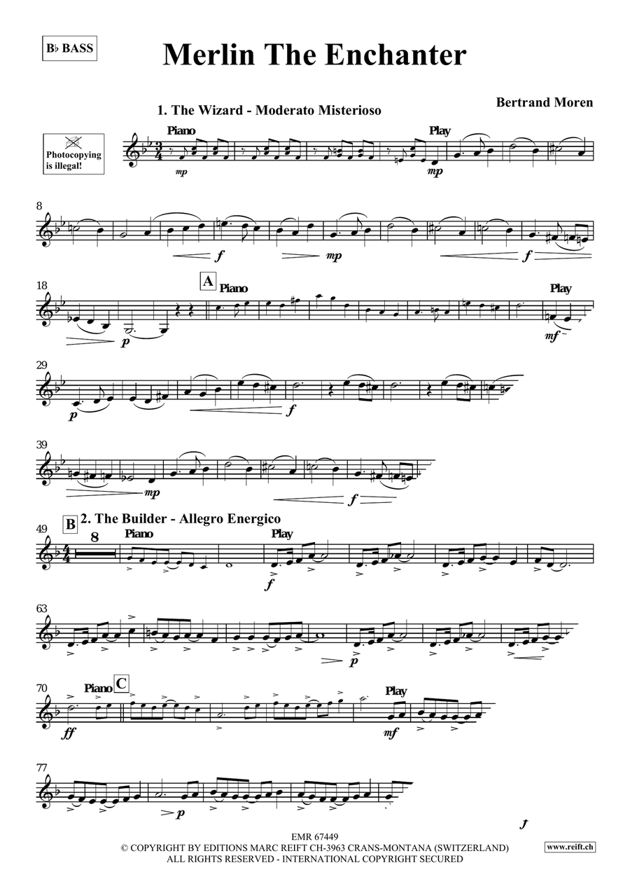 Merlin The Enchanter Merlin The Enchanter Voice Solo scores gallery preview page 4