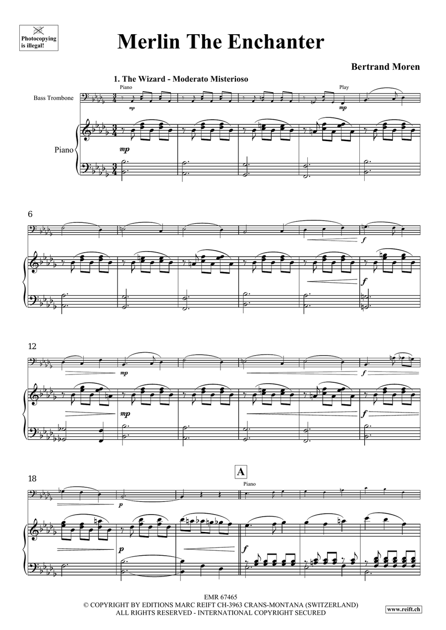 Merlin The Enchanter Merlin The Enchanter Bass Trombone scores gallery preview page 5