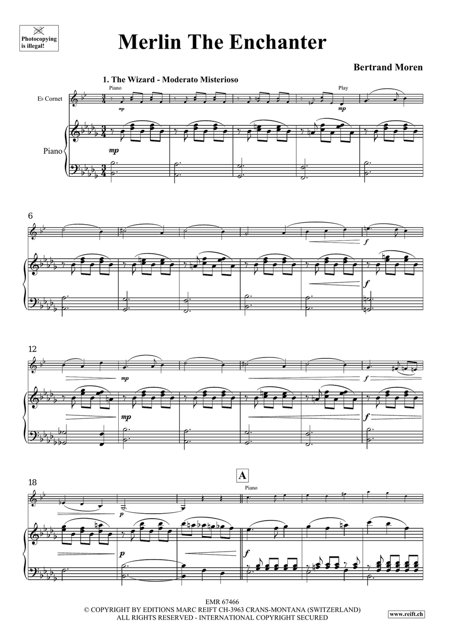 Merlin The Enchanter Merlin The Enchanter Cornet scores gallery preview page 5