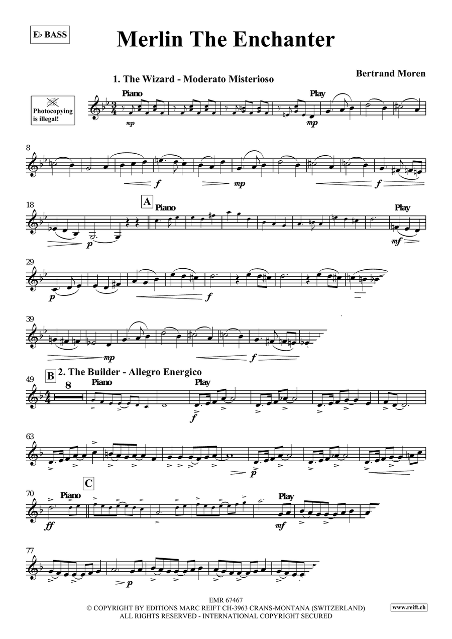 Merlin The Enchanter Merlin The Enchanter Voice Solo scores gallery preview page 4