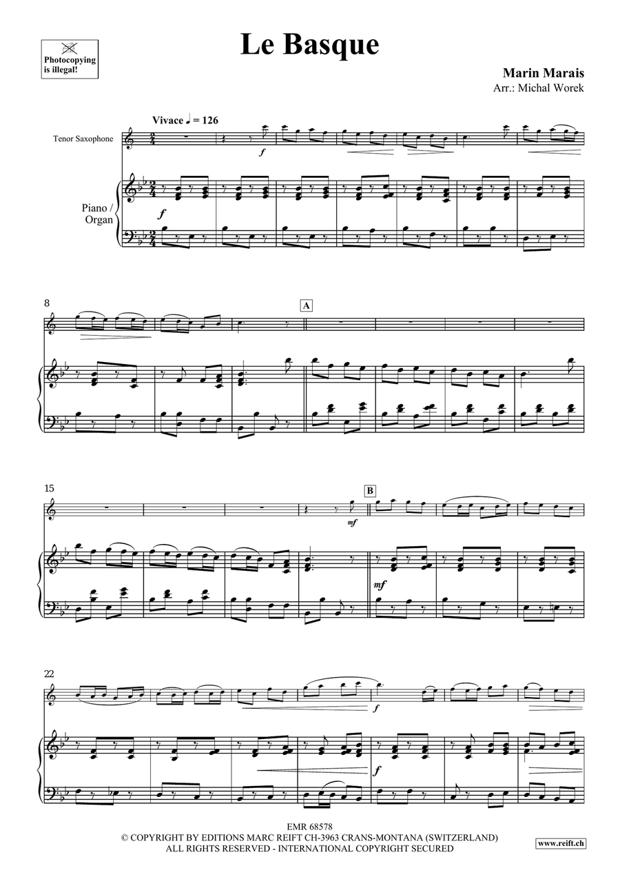 Le Basque Le Basque Tenor Saxophone scores gallery preview page 4