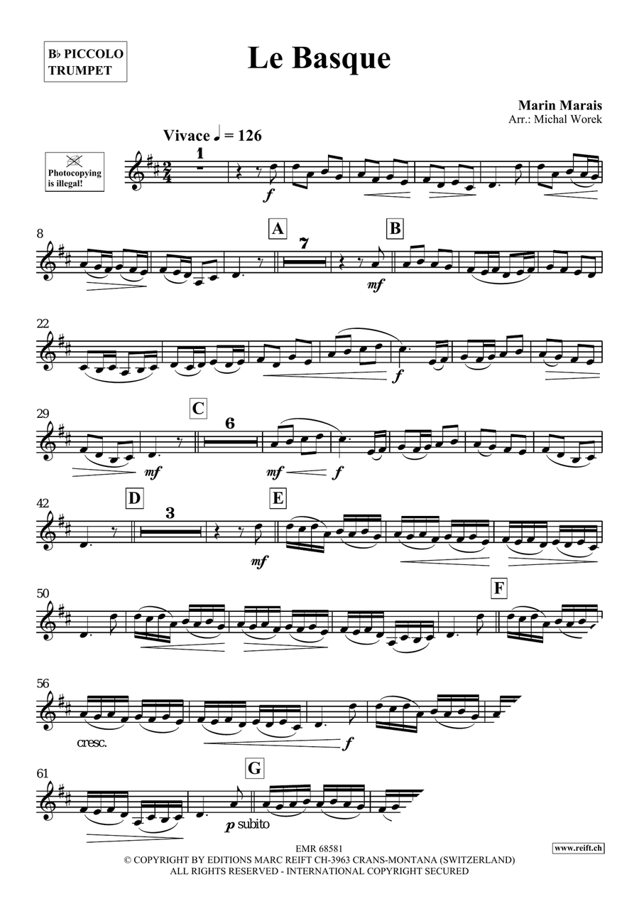 Le Basque Le Basque Piccolo Trumpet scores gallery preview page 3
