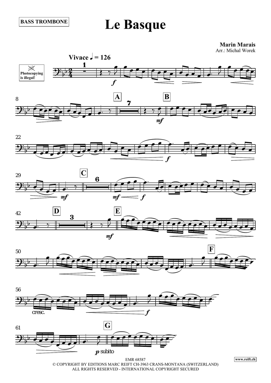 Le Basque Le Basque Bass Trombone scores gallery preview page 3
