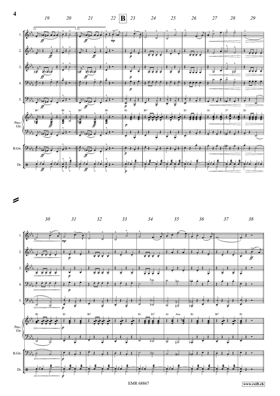The Stars and Stripes Forever Woodwind Quintet scores gallery preview page 4