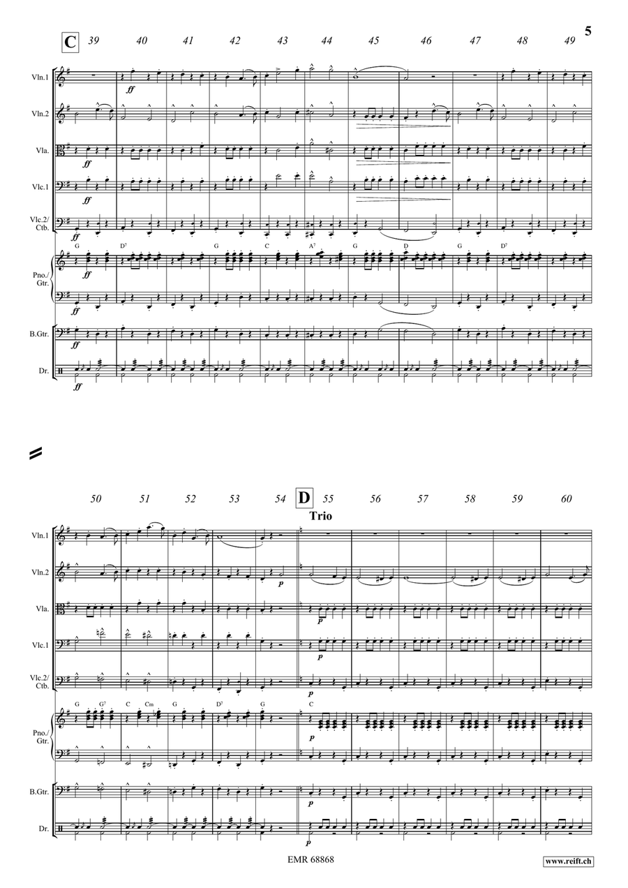 The Stars and Stripes Forever String Orchestra scores gallery preview page 5