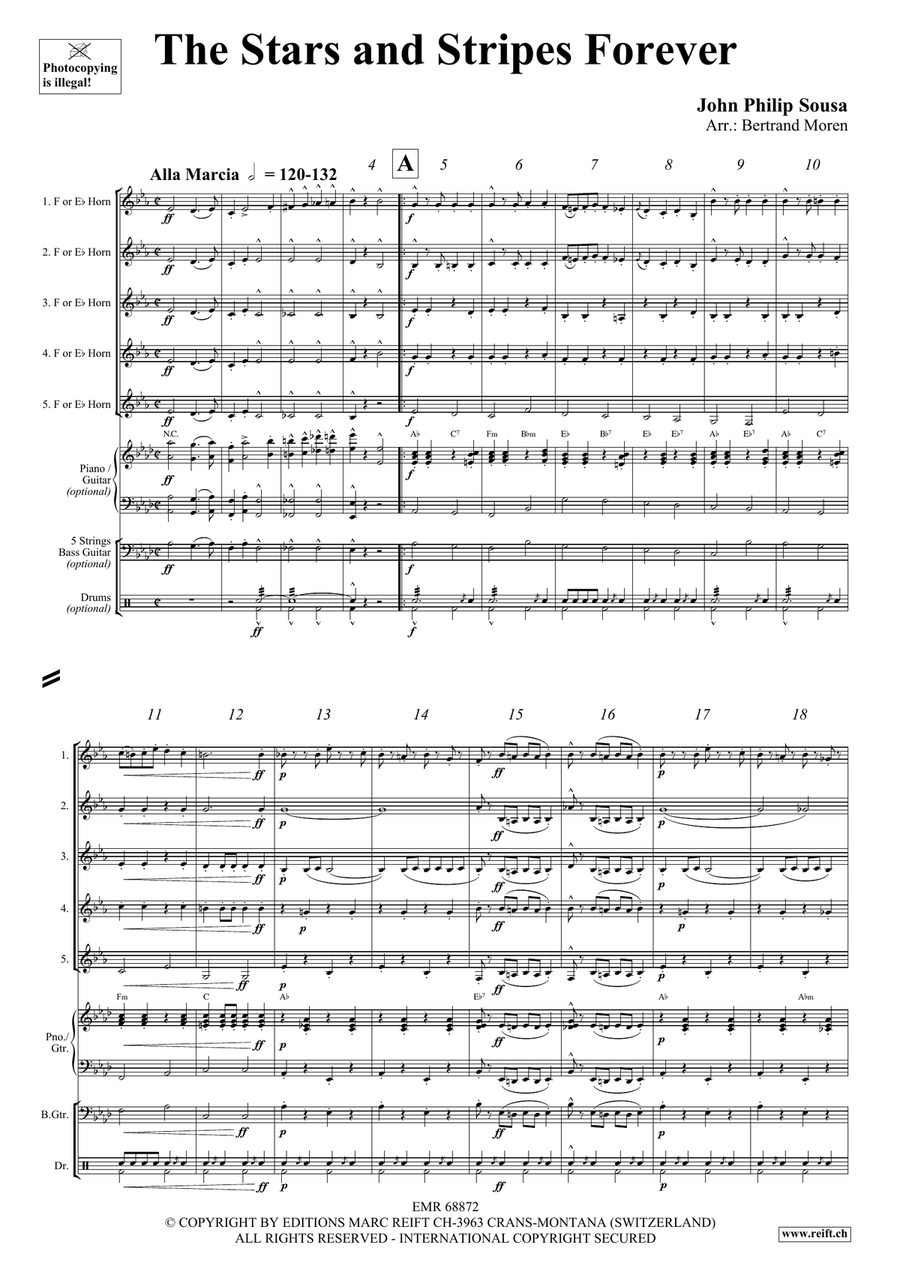 The Stars and Stripes Forever Horn scores gallery preview page 3