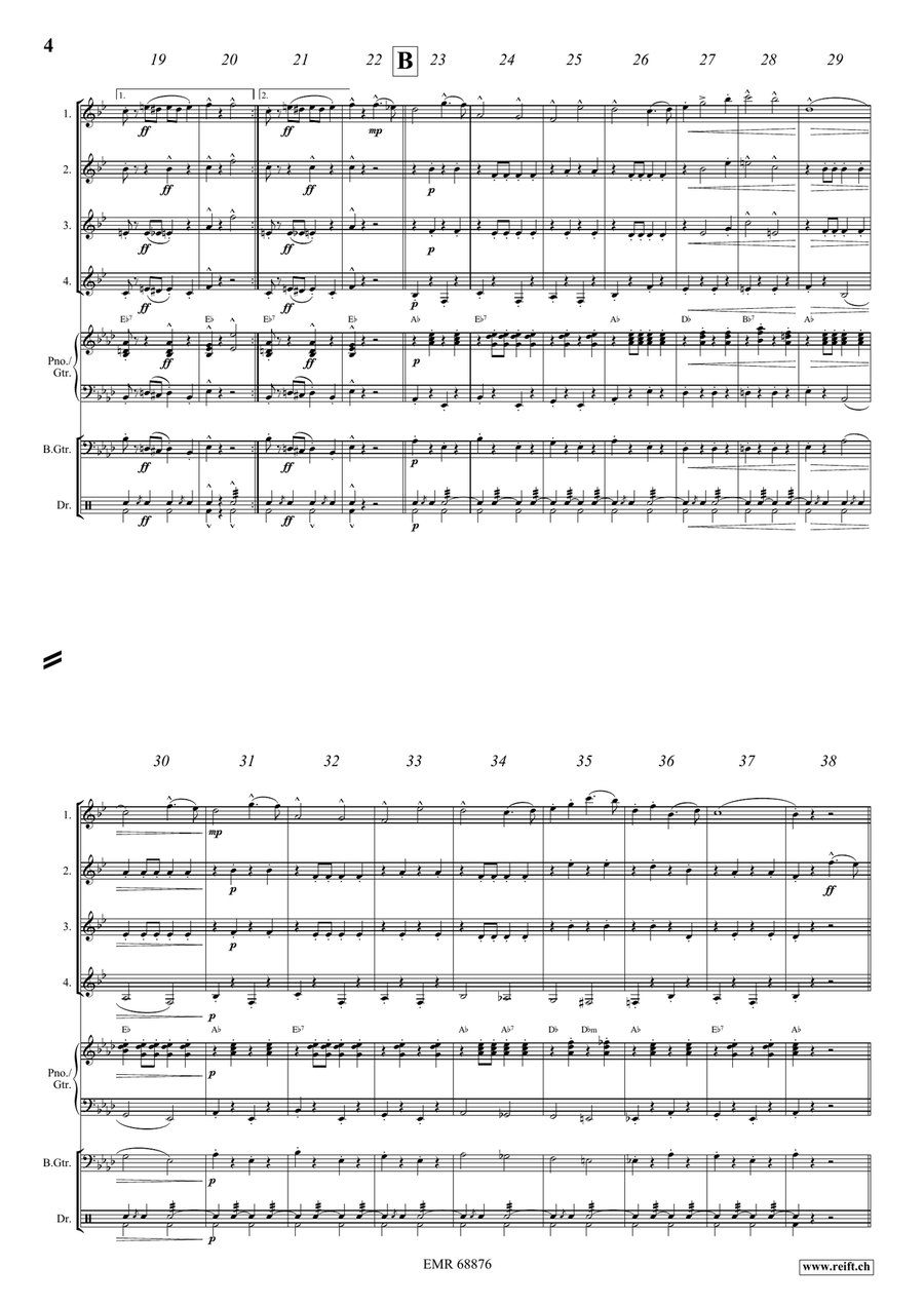 The Stars and Stripes Forever Clarinet Quartet scores gallery preview page 4