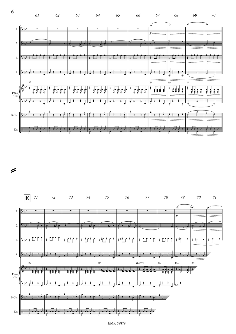 The Stars and Stripes Forever Trombone Quartet scores gallery preview page 6