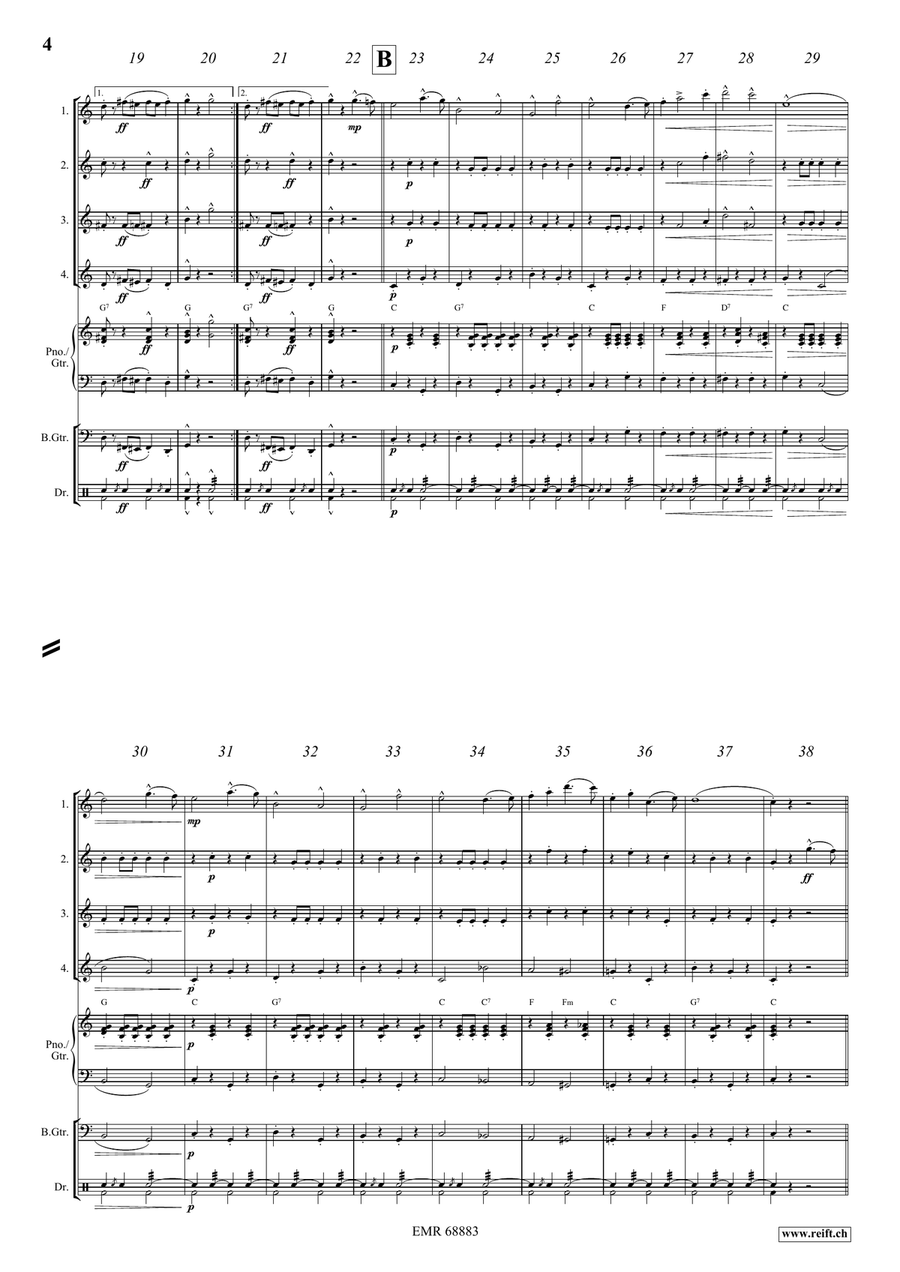 The Stars and Stripes Forever Flute Quartet scores gallery preview page 4