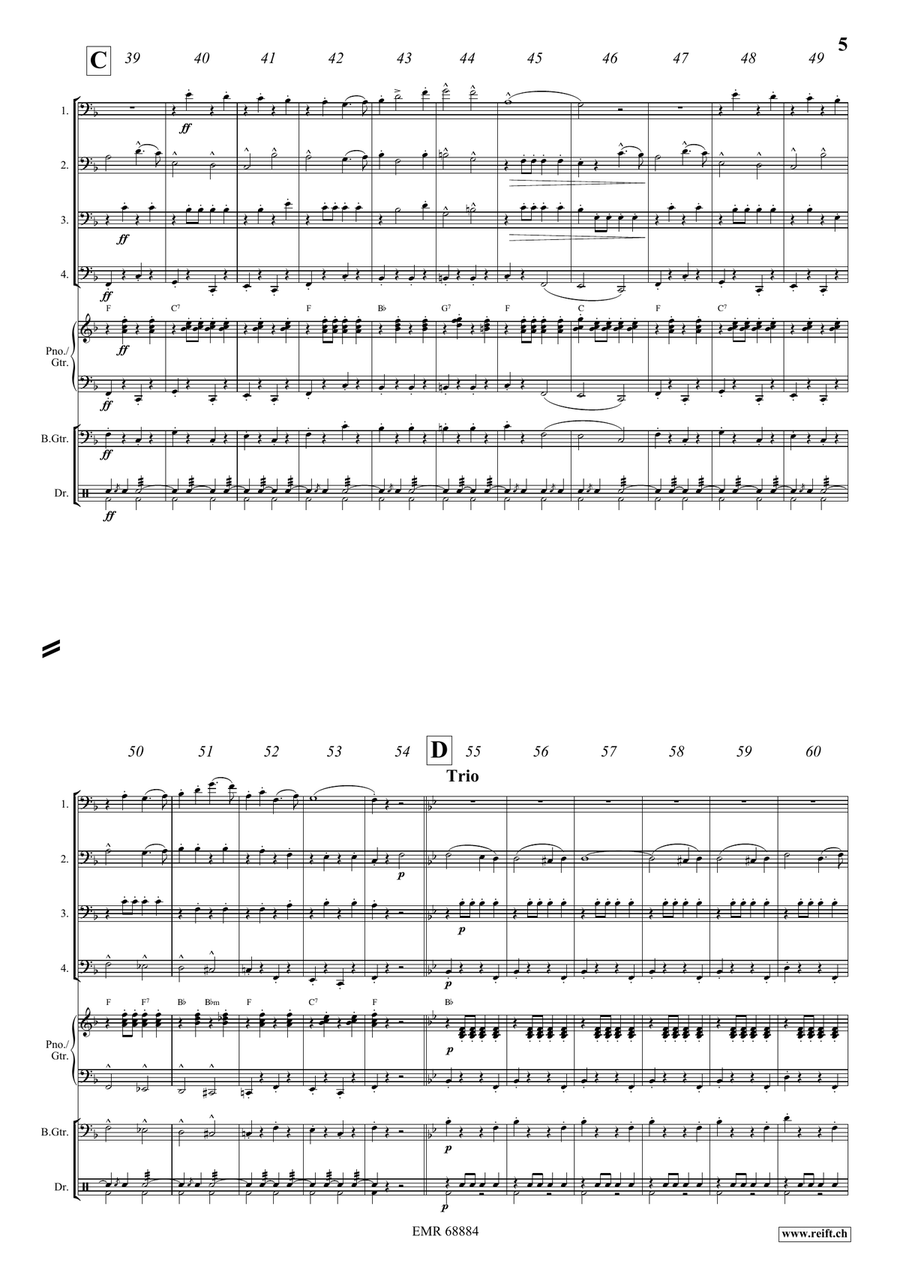 The Stars and Stripes Forever Bassoon Quartet scores gallery preview page 5