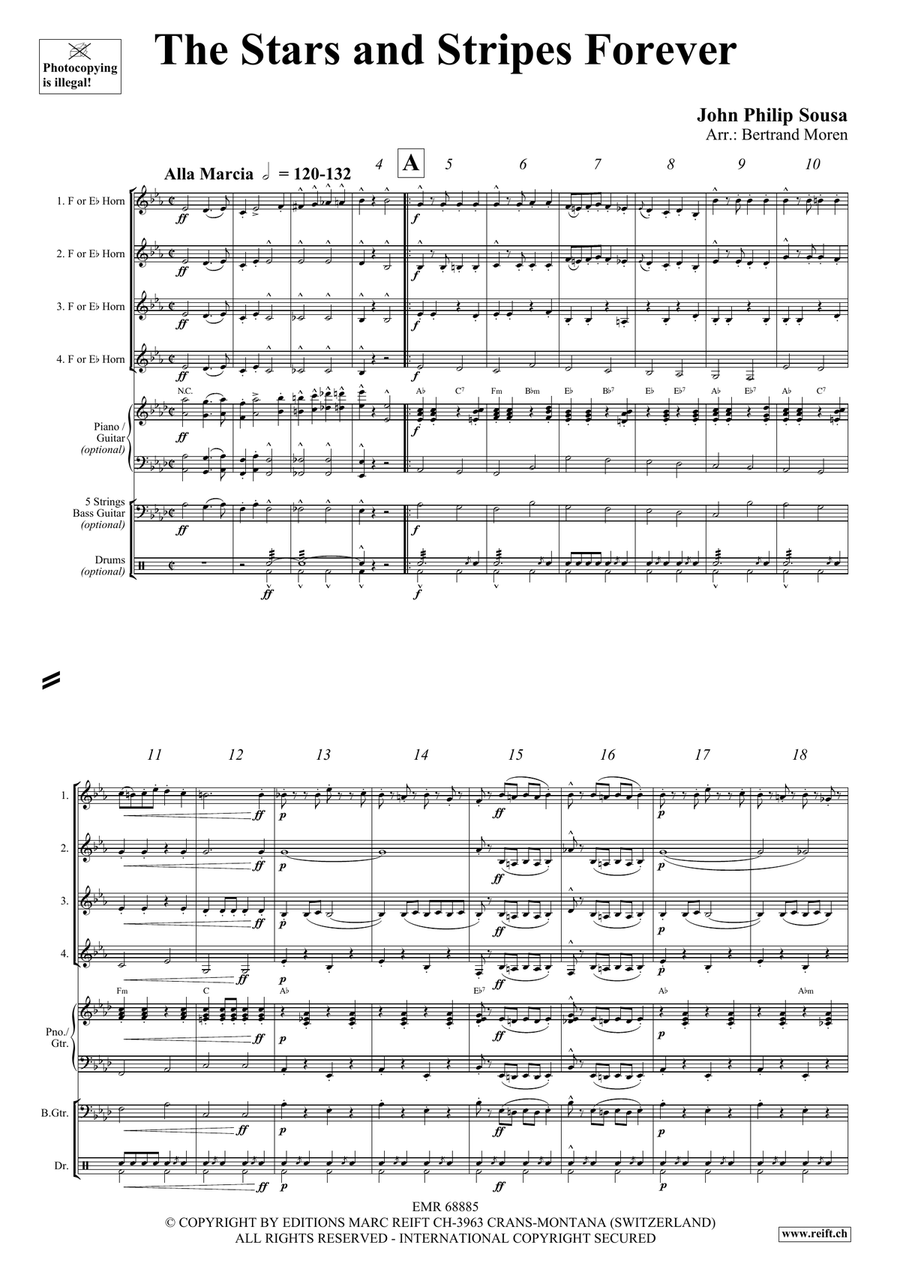 The Stars and Stripes Forever Horn scores gallery preview page 3