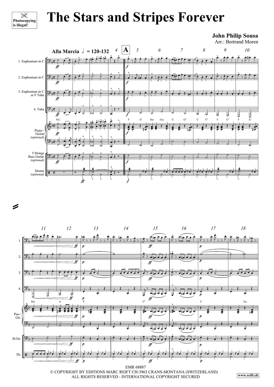 The Stars and Stripes Forever Tuba Quartet scores gallery preview page 3