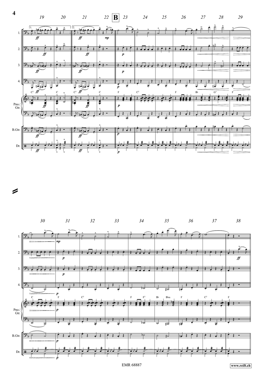 The Stars and Stripes Forever Tuba Quartet scores gallery preview page 4