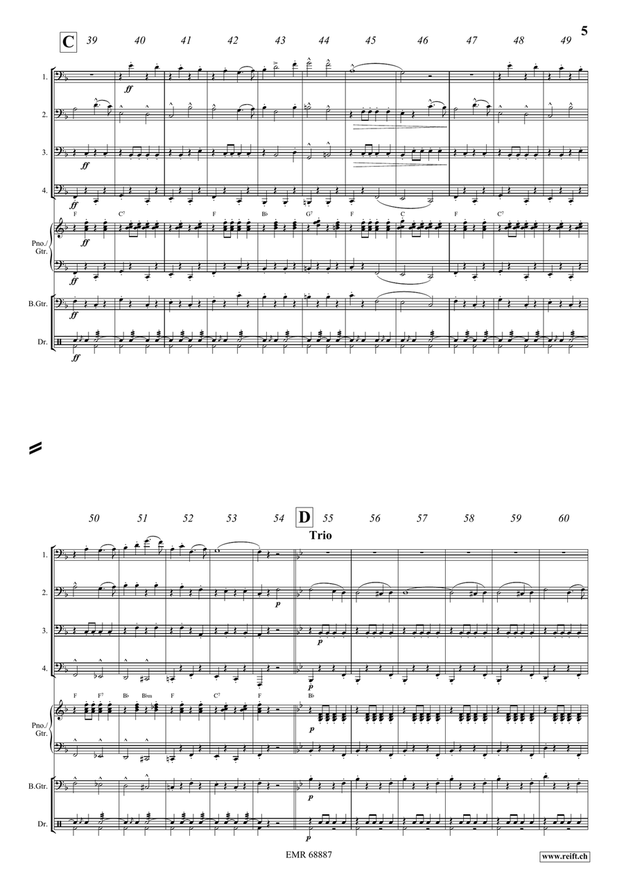 The Stars and Stripes Forever Tuba Quartet scores gallery preview page 5