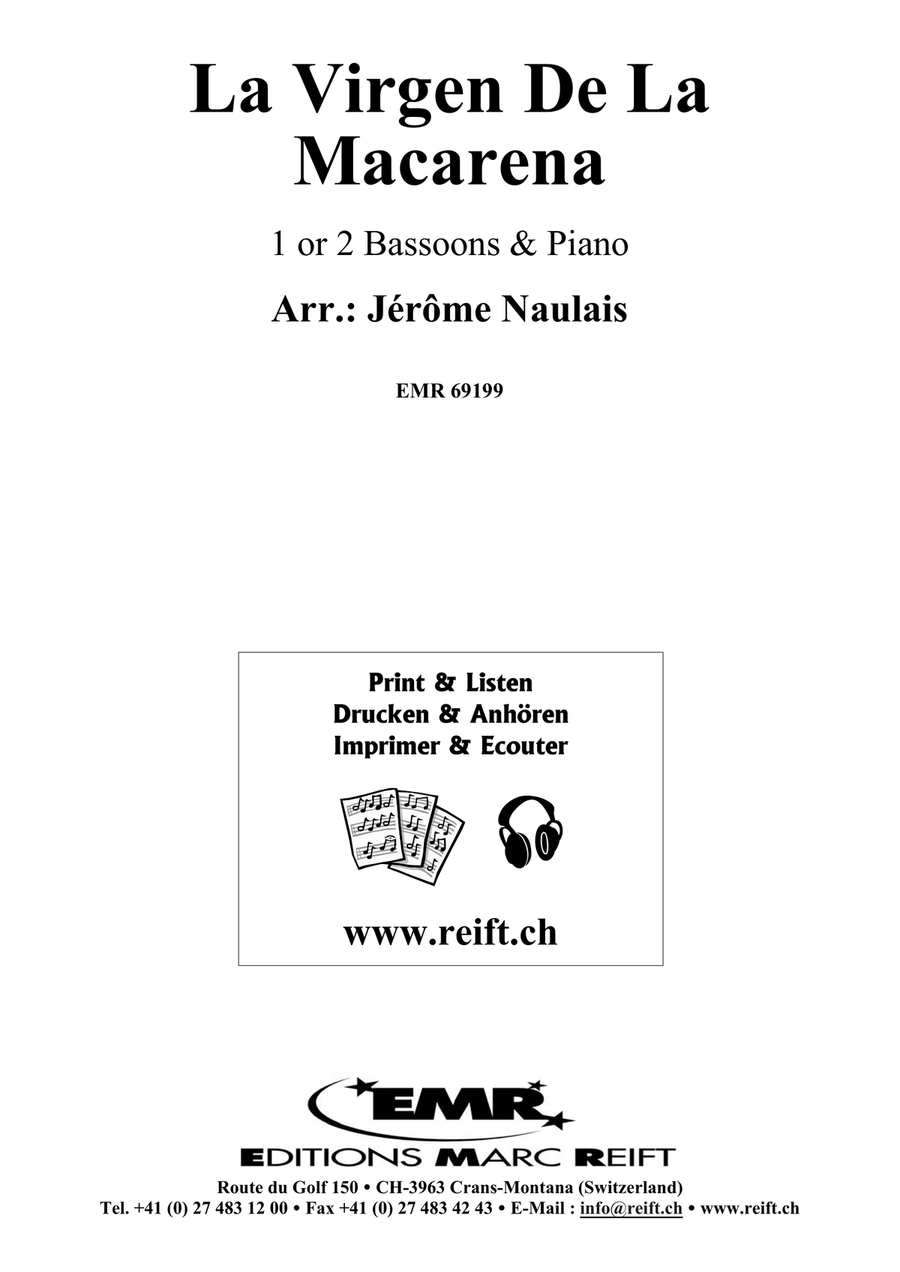 La Virgen De La Macarena La Virgen De La Macarena Bassoon scores gallery preview page 2