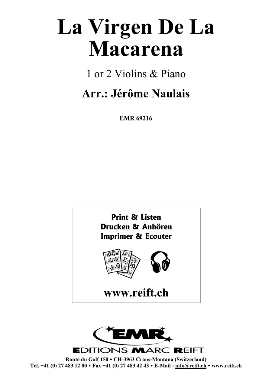La Virgen De La Macarena La Virgen De La Macarena Violin scores gallery preview page 2