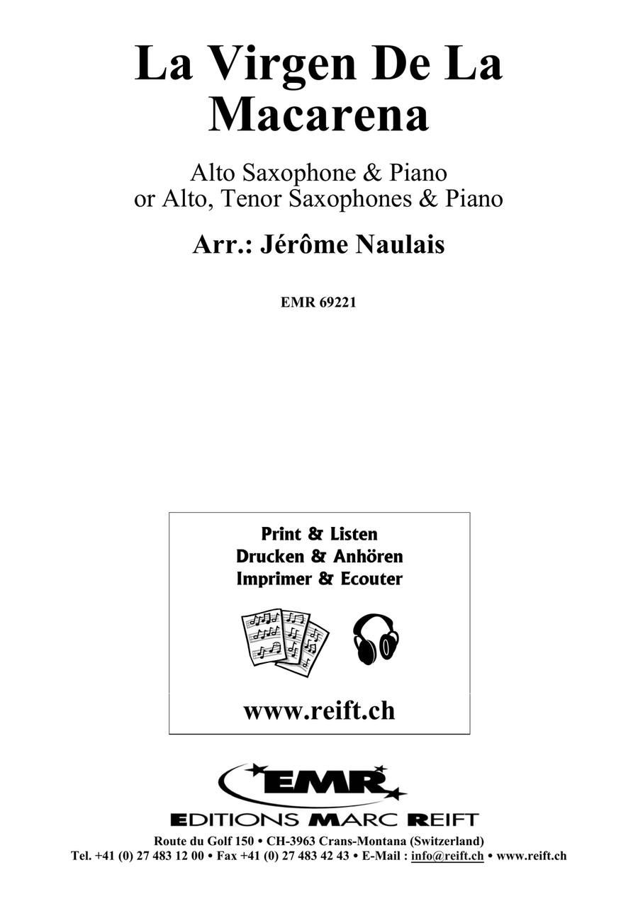 La Virgen De La Macarena La Virgen De La Macarena Tenor Saxophone scores gallery preview page 2